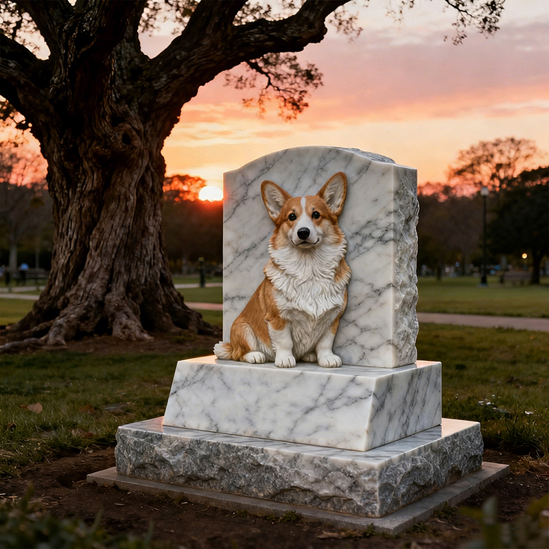 Monumento conmemorativo de mármol personalizado