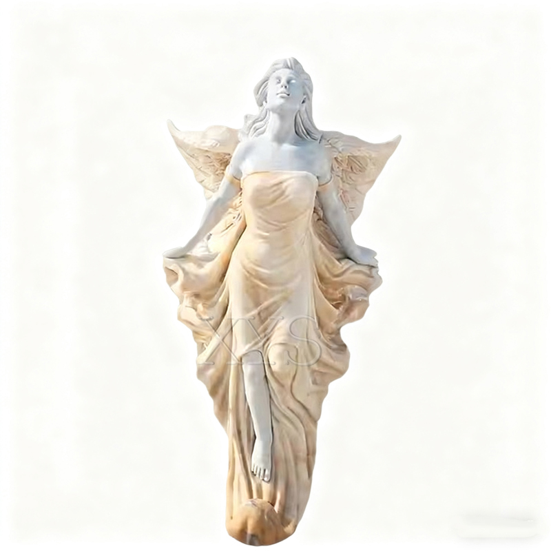 Talla de ángel de piedra de estilo europeo